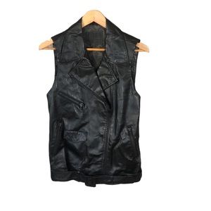 Sanctuary Noir Leather Vest